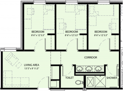 Room dimensions 