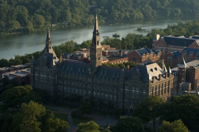 Experience Georgetown's scenic campus while DC is in full bloom