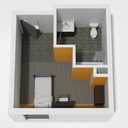 Single room Floor Plan