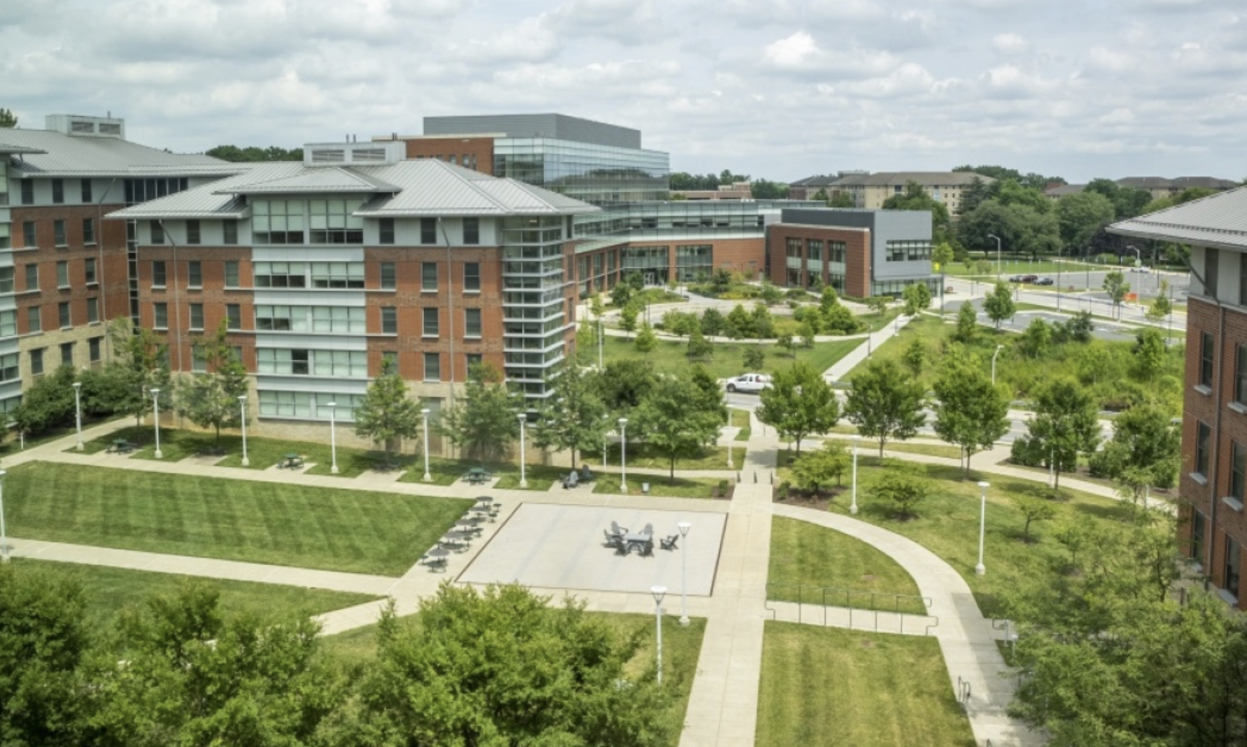 Aerial image of George Mason University Campus