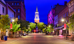 Church Street in Burlington, Vermont