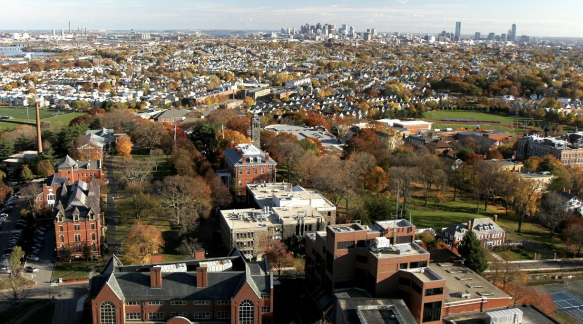 Tufts University Aerial View