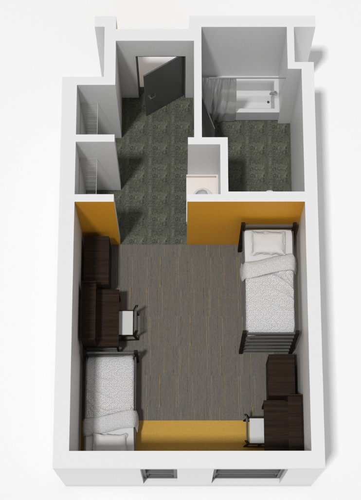 Double Room shared floor plan