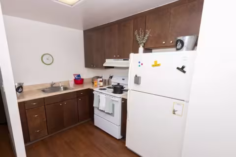 Decorated Kitchen in Nike 4x2 Apartment