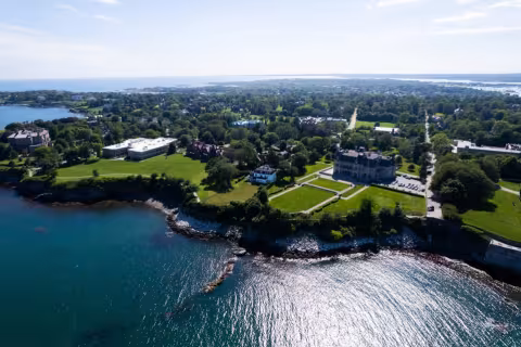 Aerial View of Salve Regina University Campus