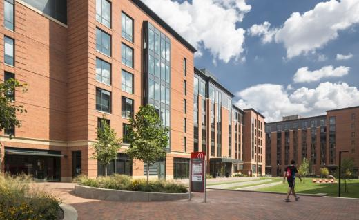 an image of Ohio State University Residence Halls in the Summer