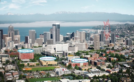 Seattle University from the air