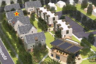 Ariel view of the Fleming (Pride) house