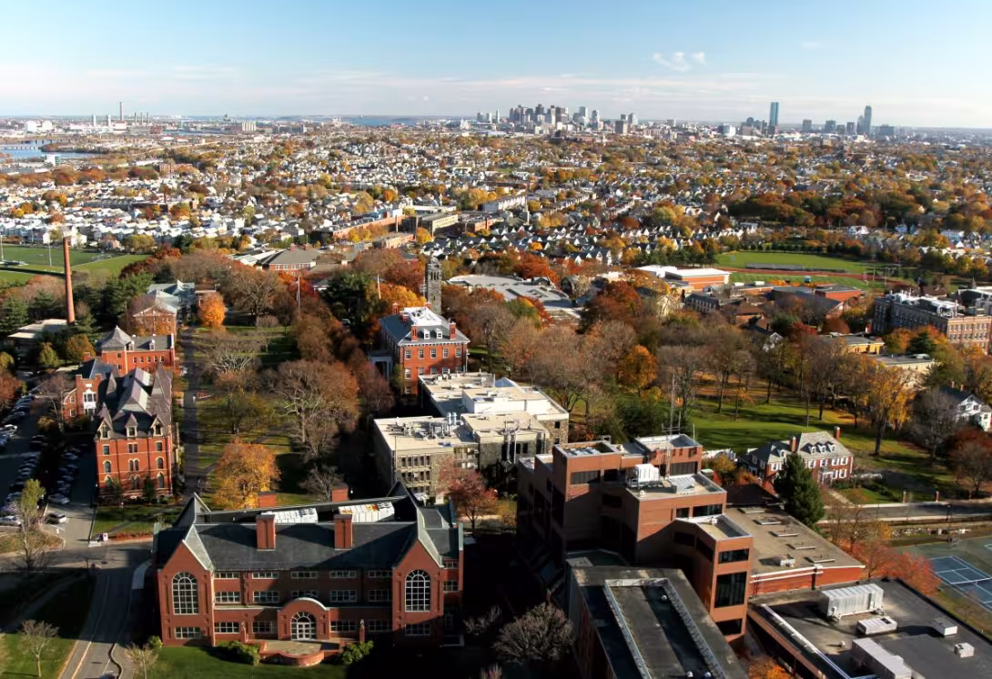 Overview of Tufts University Campus
